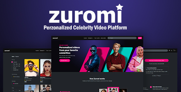 Zuromi - Perzonalized Celebrity Video Platform